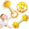 Baby Toy Clutch Ball Rattle Stick Fitness Soft Rubber Ball Newborn Early Education Grip Sand Hammer Toy