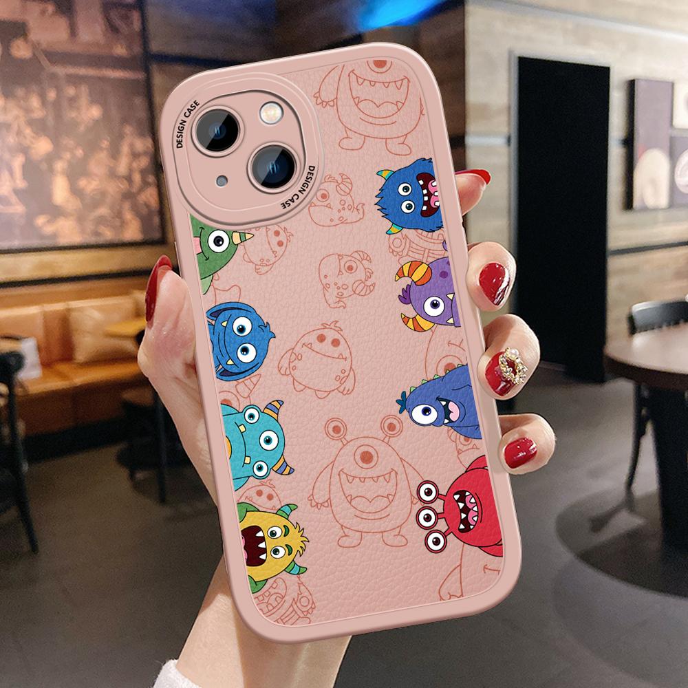 Popüler PU Deri Telefon Kılıfı iPhone Samsung Galaxy Xiaomi Redmi VIVO OPPO HUAWEI Onur Infinix Yumuşak Arka Kapak Coque