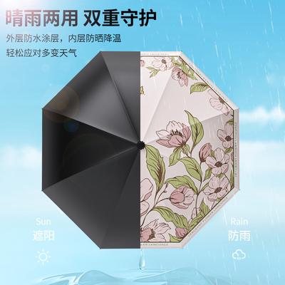 Fabrik Blumensprache Regenschirm Sonnenschirm Manuell Ultraleicht Sonnenregenschirm Weiblich Blumenregenschirm Handwerksregenschirm