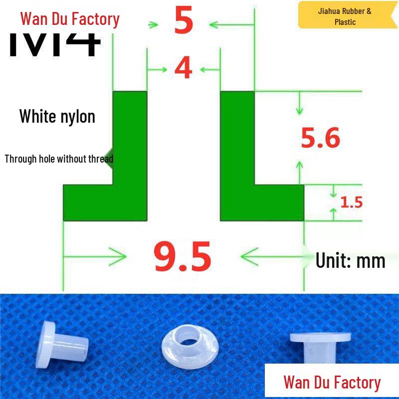 T-Shaped Nylon Insulating Bushing Spacer for M3-M35 Threads