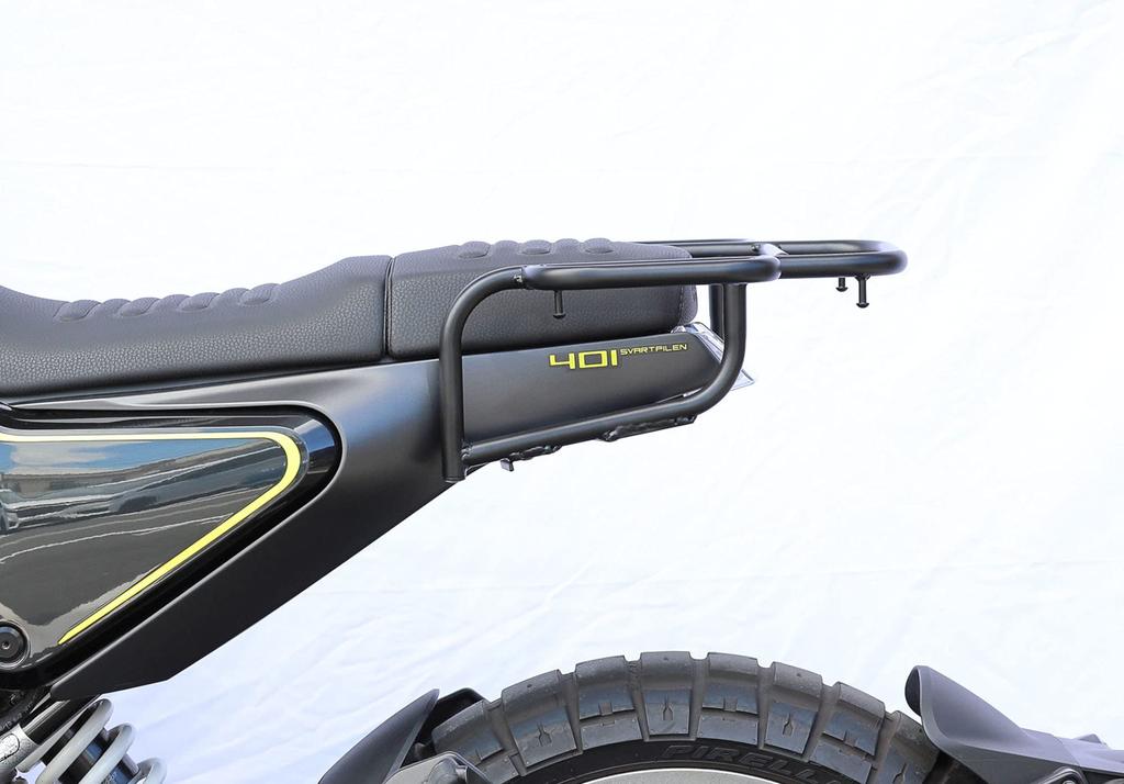 Kijima Bike Parts Rear Carrier Rack Steel Svartpilen Vitpilen 401 Matte Black 125/250/401 HQ-08001