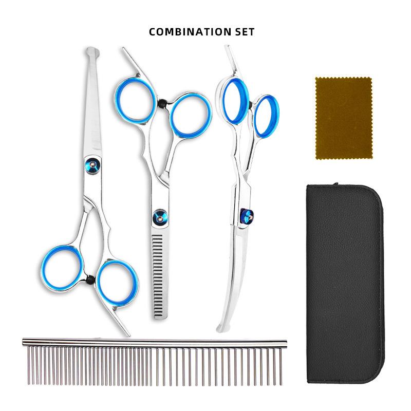 Professional Hairdressing Scissors Stainless Steel Cutting Thinning Barber Shear For Home Salon Use Pet Grooming Trimming
