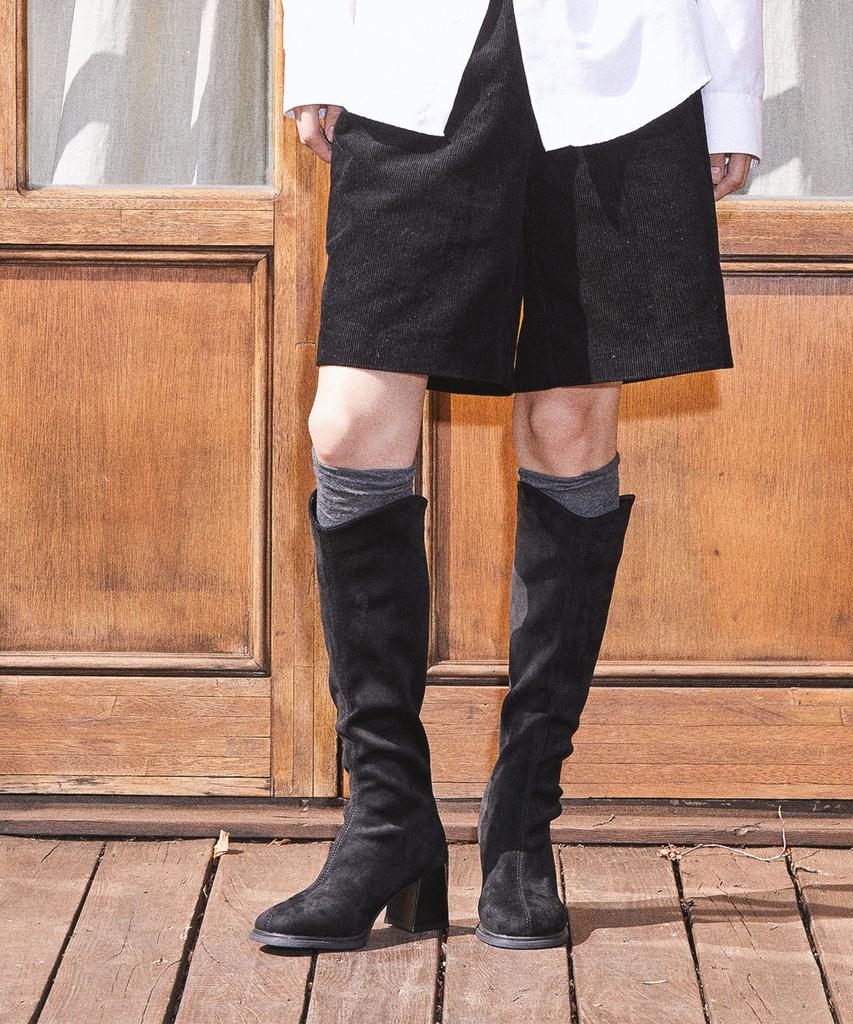 Spur Mily Minimal Long Boots 6Cm -Ua9055 (3Color)