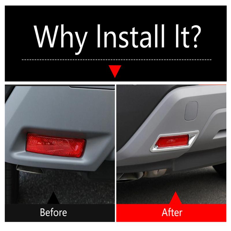 Rear Fog Light Lamp Frame Decor Cover Trim For Nissan X-Trail X Trail / Rogue T33 - 2025 ABS Chrome Accessories Exterior