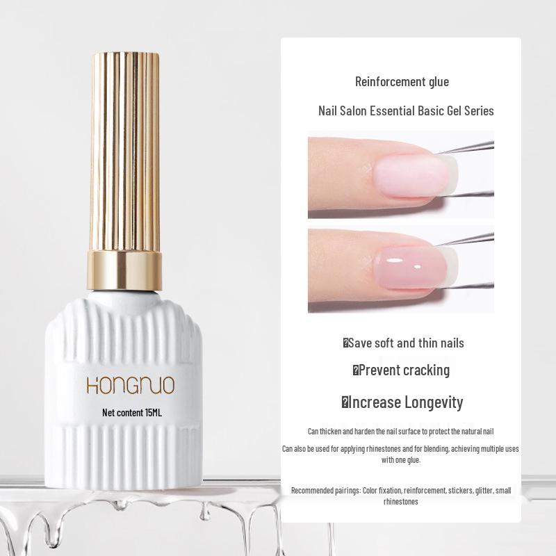 Ultra Shine Crystal Plating Gel Top Coat & Reinforcing Base for Long-lasting Gel Nail Art