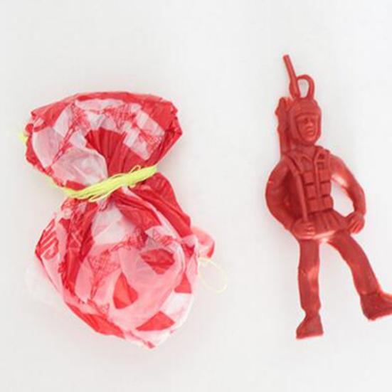 10 Stück Fallschirm Männer Armee Soldaten Mini Figuren Handwerfen Outdoor Kinderspielzeug