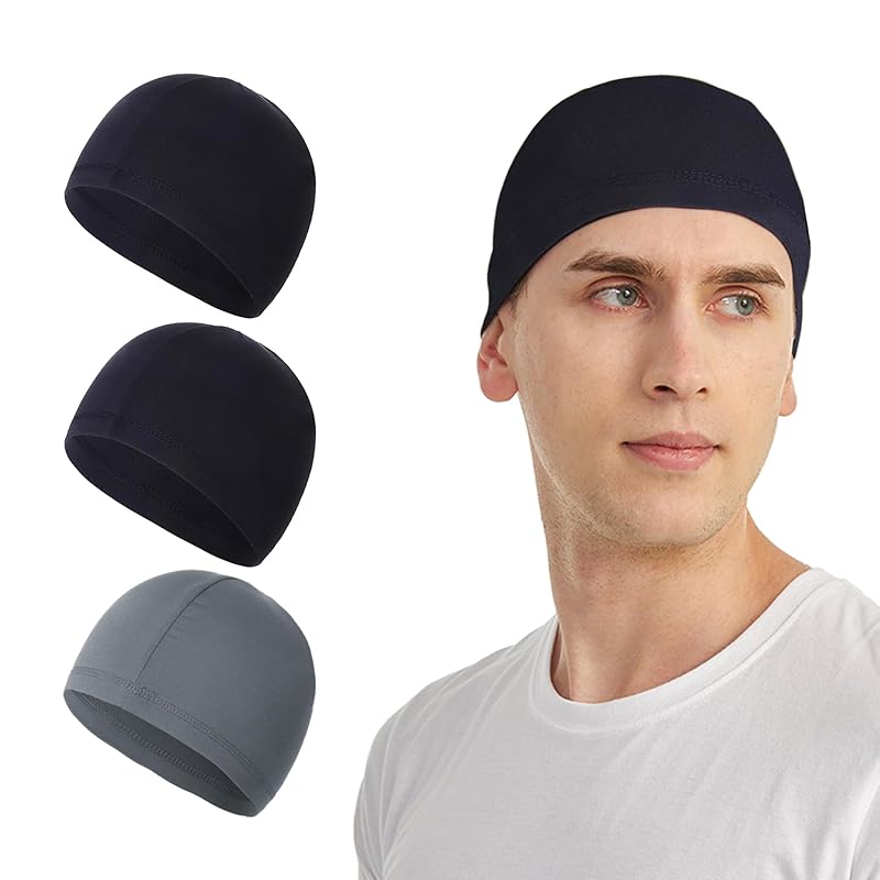 

[kakatrend] inner cap black deep gray for summer bike hat Sweat absorption quick drying helmet inner ventilation cold sensation head cap sweat stopper