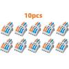5/10pcs Wire Connectors 2 To 4 Compact Quick Connectors For Wires Pole Wire Nut Connector Terminal For 28-12 AWG