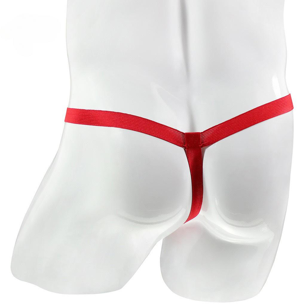 String sexy en forme de cerf de Noël pour homme, culotte, sous-vêtement, motif renne, avec poche bombée, string, dos en T, slip amusant