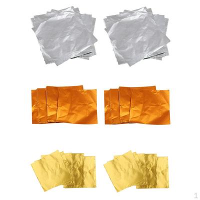600 Stück Schokoladen-Süßigkeiten-DIY-Paket, Papierdose, Gold, Silber