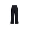 Under Armour Solid Color Elastic Waist Straight Leg Knit Sports Pants Women Pants Black 1382740-001