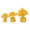 62KD Yellow Crystal Lucky-Tree Desktop Ornament Chinese Feng Shui Money Tree for Creative Fortune Tree Decoration for Home Of