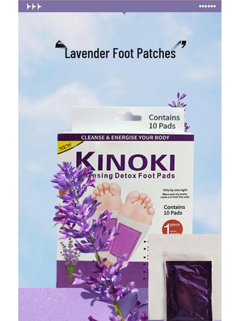 Kinoki Foot Patch with Ginger, Salt, Mugwort & Bamboo Vinegar - Thai & Korean Version