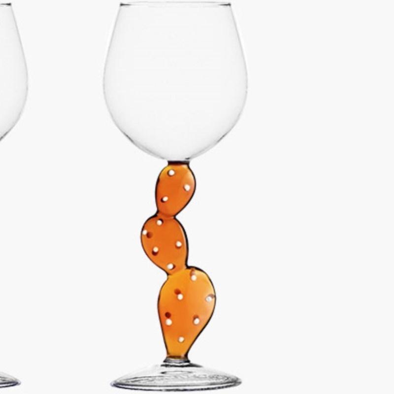 

Итальянский Знаменитый Дизайн Хрустальный Кактус Стекло Ручной Работы Бокал для Красного Вина Свадебные Подарки Бокал для Шампанского Коктейля Бордо Оптом 1 Pcs янтарь