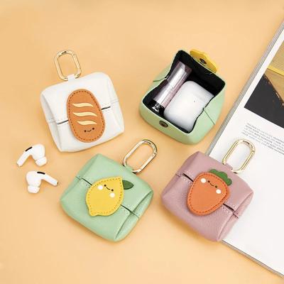 Borsa Portaprese Carina Ciondolo Pelle Microfibra Mini Borsa Porta Rossetto Portamonete alla Moda Portafoglio Multiuso