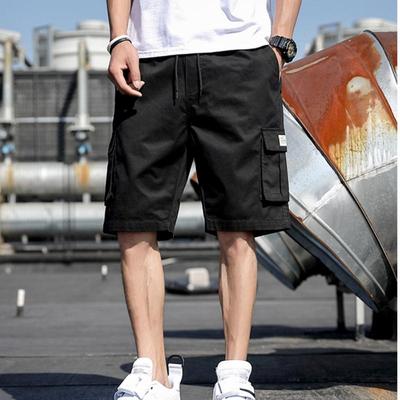Letní pánské cargo šortky nadměrné velikosti 9XL Volný střih Páskování Pánské krátké kalhoty Streetwear Ležérní Pracovní Bermudy