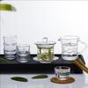 Mountain Pattern Glass Kung Fu Tea Set