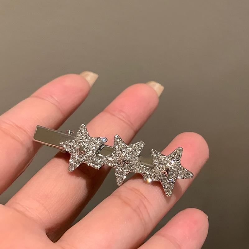 Holiday style retro silver diamond-encrusted wind fringed hair accessories ethnic style bangs hairpin BB clip headgear travel