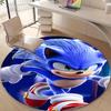 1pc Sonic1 Design Printed Area Round Carpet for Bedroom Living Room Home Decor Rugs Mat Non Slip Mat Rug for Bedside