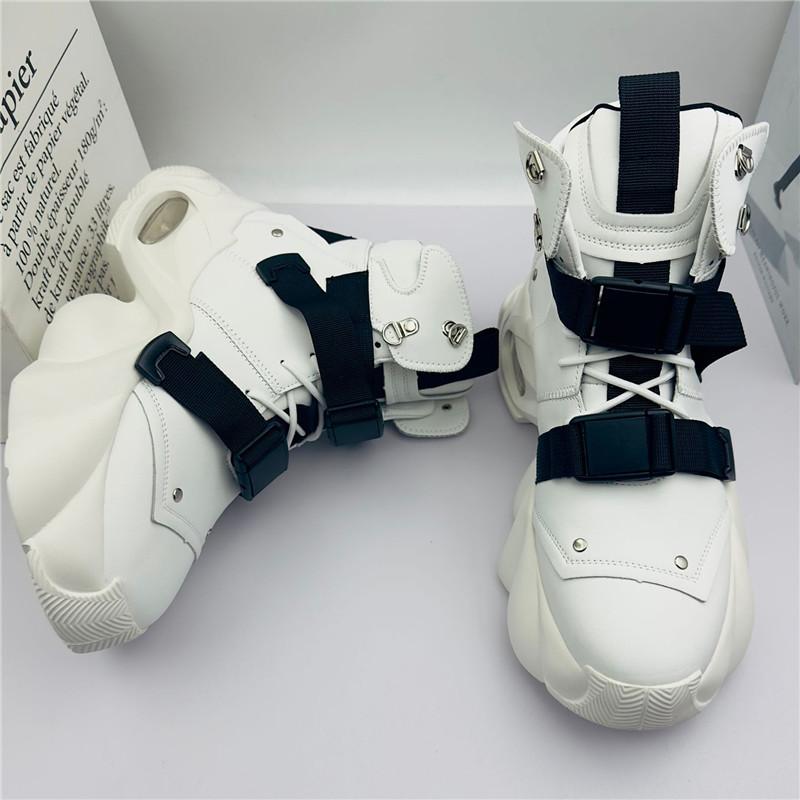 Fashion High Tops New Fashion Designer Men's Lace Up Thick Bottom Causal Shoes Flats Male Walking Sneakers Zapatos Hombre Ankle Boots