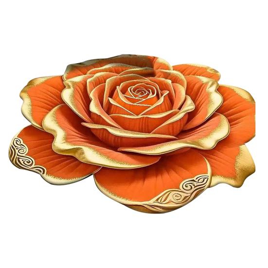 Floral Plush Floor Mat 3D Visual Flower Shaped Bath Mat Non-Slip Absorbent Floor Rugs for Bedroom Kitchen Bathroom Sofa Coffee Table