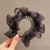 Mesh Hair Tie Shark Clip Female Hair Accessories Bownot Hairpin Korean Style Headwear Bow Hair Clip