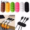 Wire Cord Lead Drop Clips USB Charger Holder Organizer Desk Cable Storage Fairie
