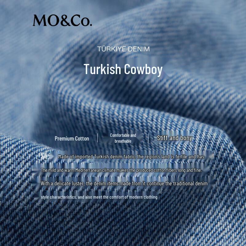 MO&Co. Bow Tie Washed Denim Skort Shorts