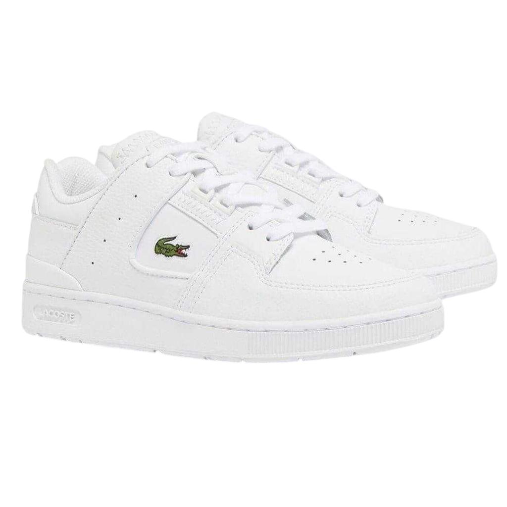 Lacoste Mens Cage Leather Court Trainers