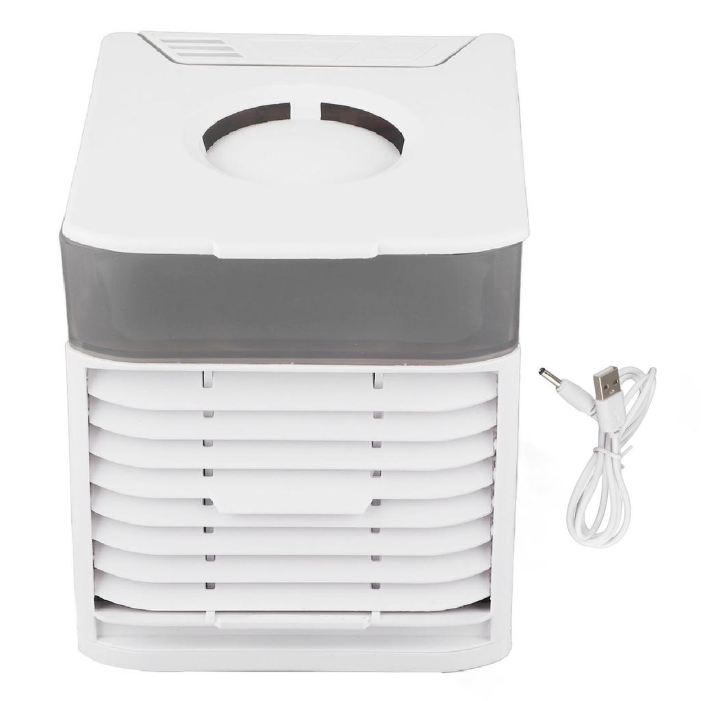 Portable Air Conditioner Mini Air Cooler USB Personal Mini Air Conditioner with Mist 7 Color Light