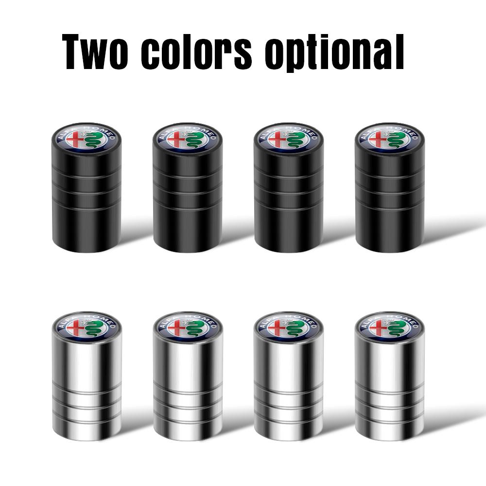 4Pcs 3D Metal Alloy Car Wheel Tire Valve Stem Caps Cover For Alfa Romeo 159 Mito Tonale Stelvio Giulietta Giulia TZ3 Car-Styling ysdf45