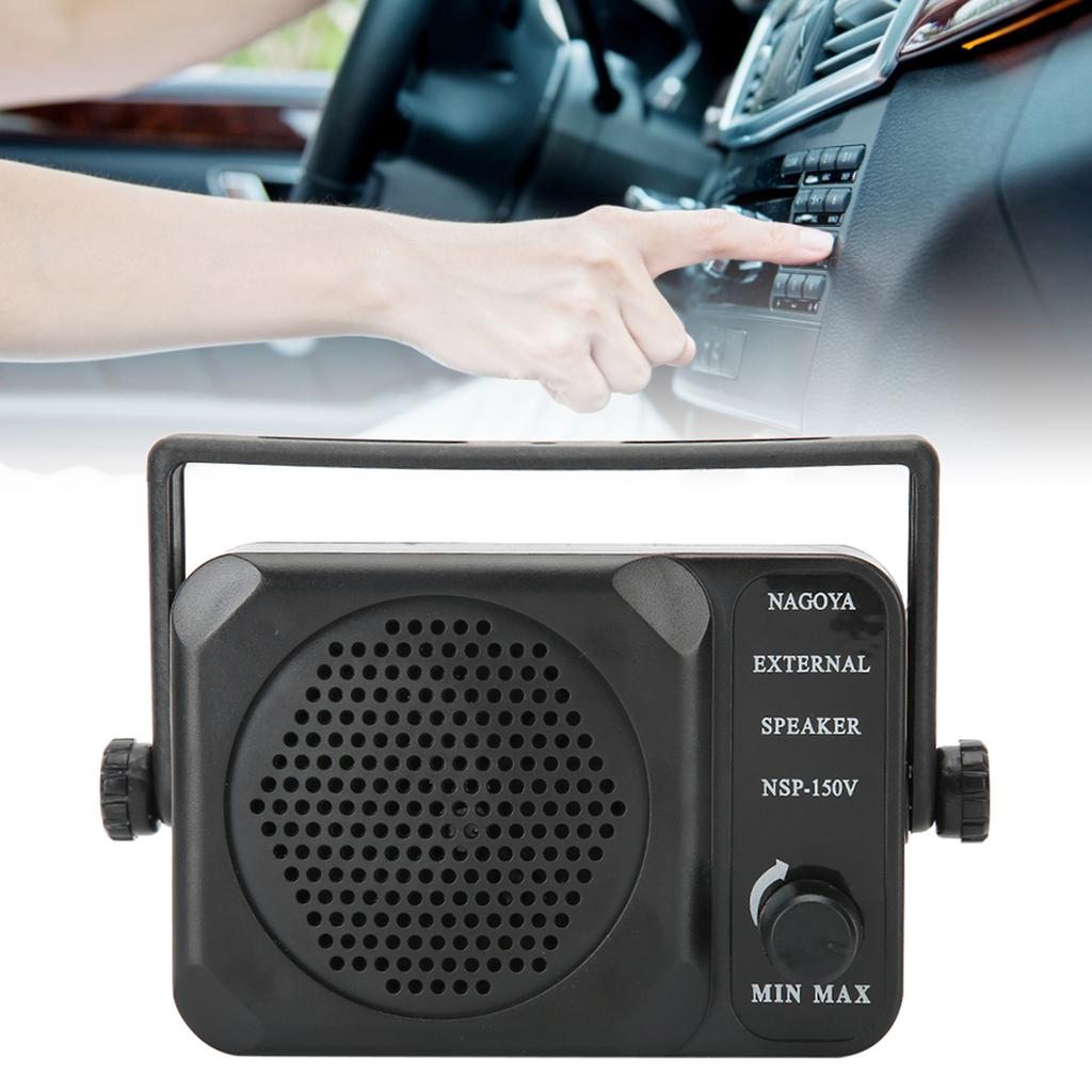 3.5mm Plug 3W Portable Mini External Speaker with Builtin Noise Filter Switch Universal for CB Radio