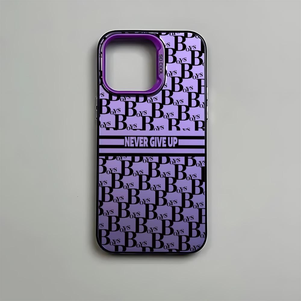 Phone Case Fashion Never Give Up For iPhone 17 16e 16 15 14 13 12 11 mini Pro Max X XR XSMAX Air Plus Anti Fall Matte Back Cover