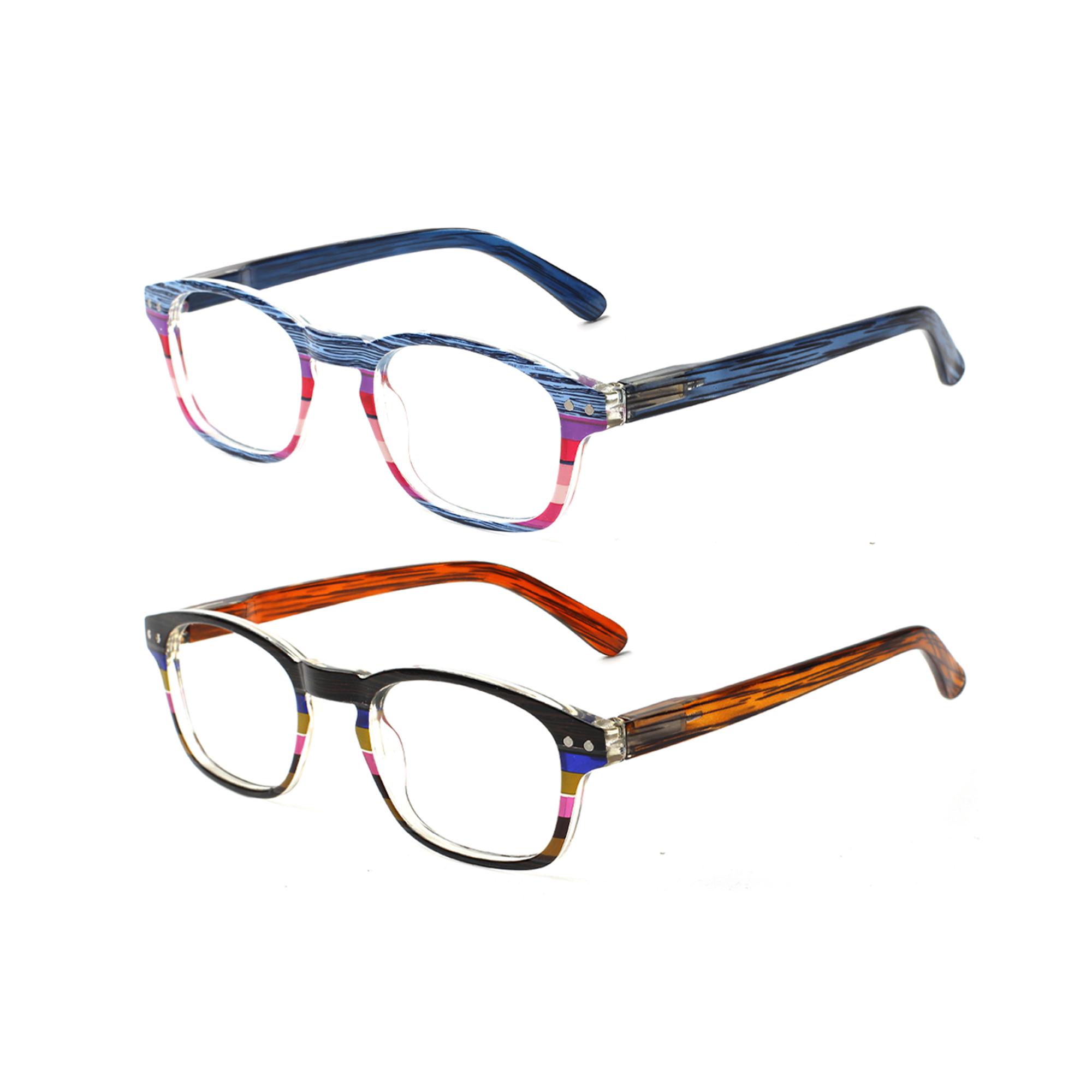 

TUREZING2-3 Pairs of Reading Glasses for Women Men High Quality Lightweight Rectangular Diopter Eyewear HD Prescription Glasses 5