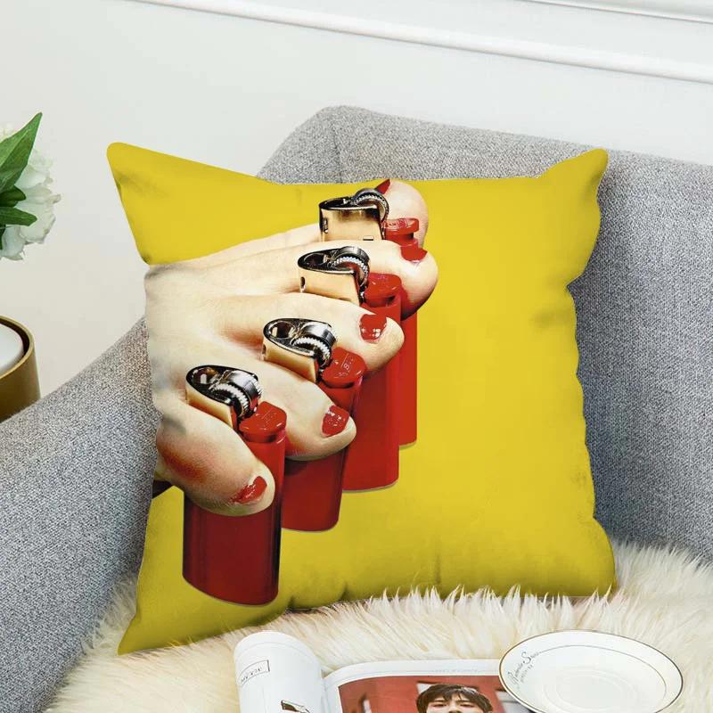 T-Toiletpaper Magazine Cushion Cover 4545 Decorative Pillowcase 40x40 Cushions Home Decor Pillowcases for Pillows 45x45 Pillow