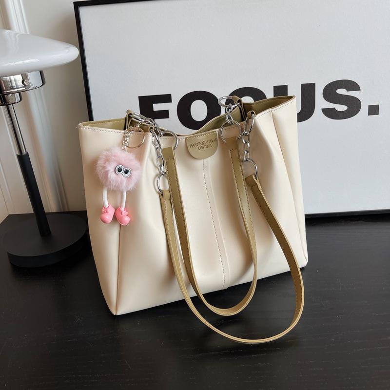 

Tote bag niche new women s bag large-capacity commuter bag college students class summer shoulder bag With pendant