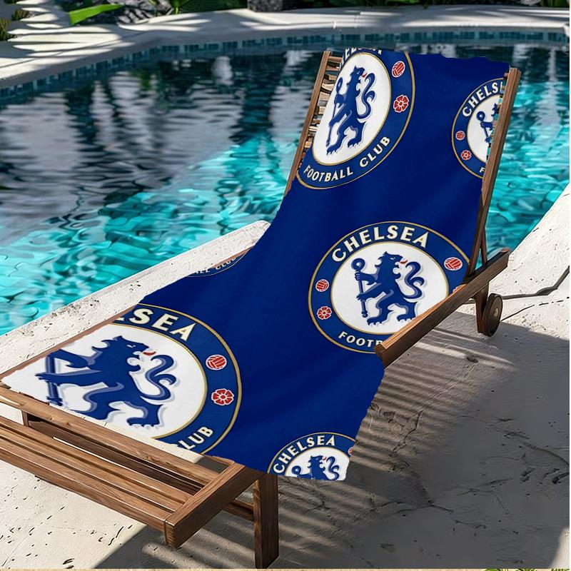 football club.C Print Beach Towel, Versatile Lightweight Absorbent Beach Towel for Pool Surf Yoga Bathroom, Perfect Birthday Holiday Gift