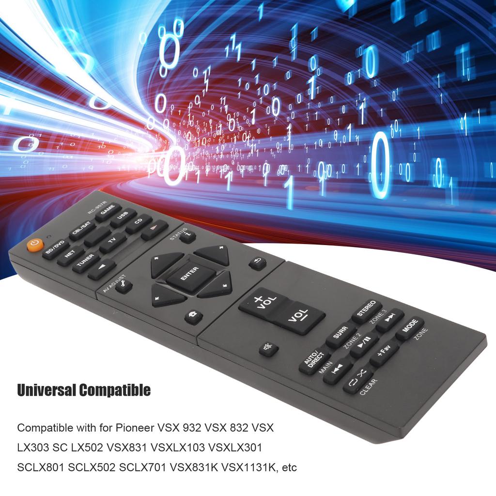 RC 957R Remote Control Replace for Pioneer VSXLX102 VSXLX302 VSX832 VSX932 VSX933 VSX LX102 VSX LX302 AV Receiver