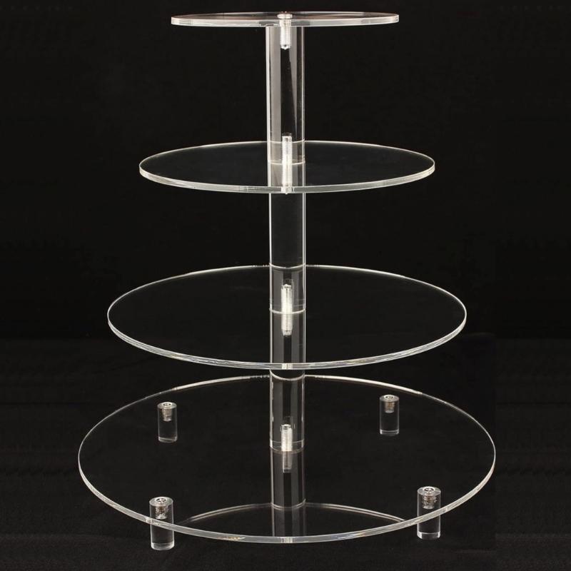 Commodity Stand Acrylic Cupcake Dessert Cake Display Stand Jewelry Earring Props Small Jewelry Rings Display Stand