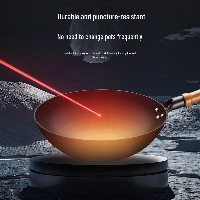 SUPOR 30cm Echter Rostfreier Gusseisen-Wok