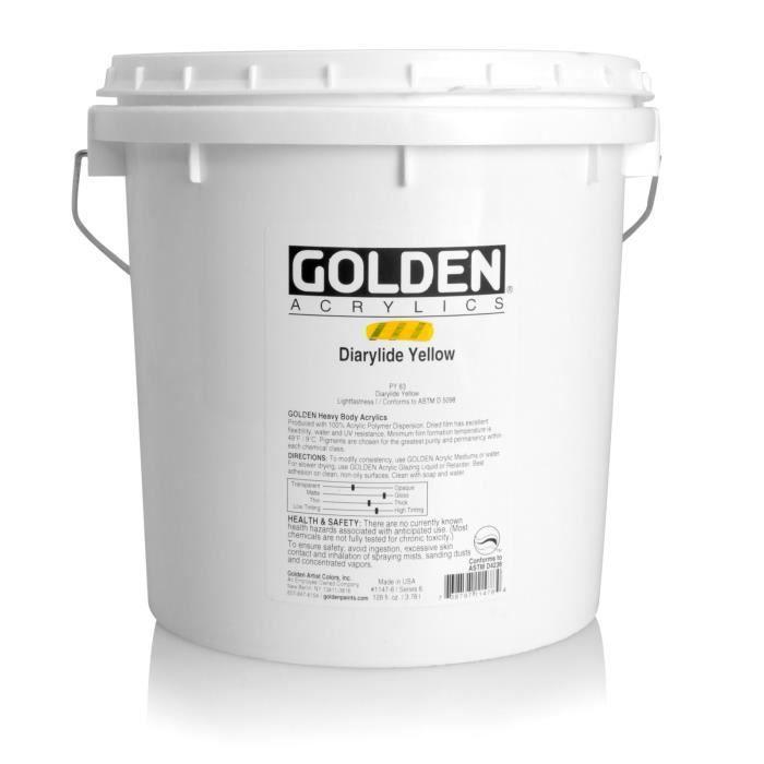Acrylic Paint HB Golden 3.78 L Yellow Diarylide S6