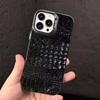 C-Krokodilmuster Druck Handyhülle Für iPhone 17,16,15,14,13,12,11,Pro Max,Plus Candy Silber Hülle