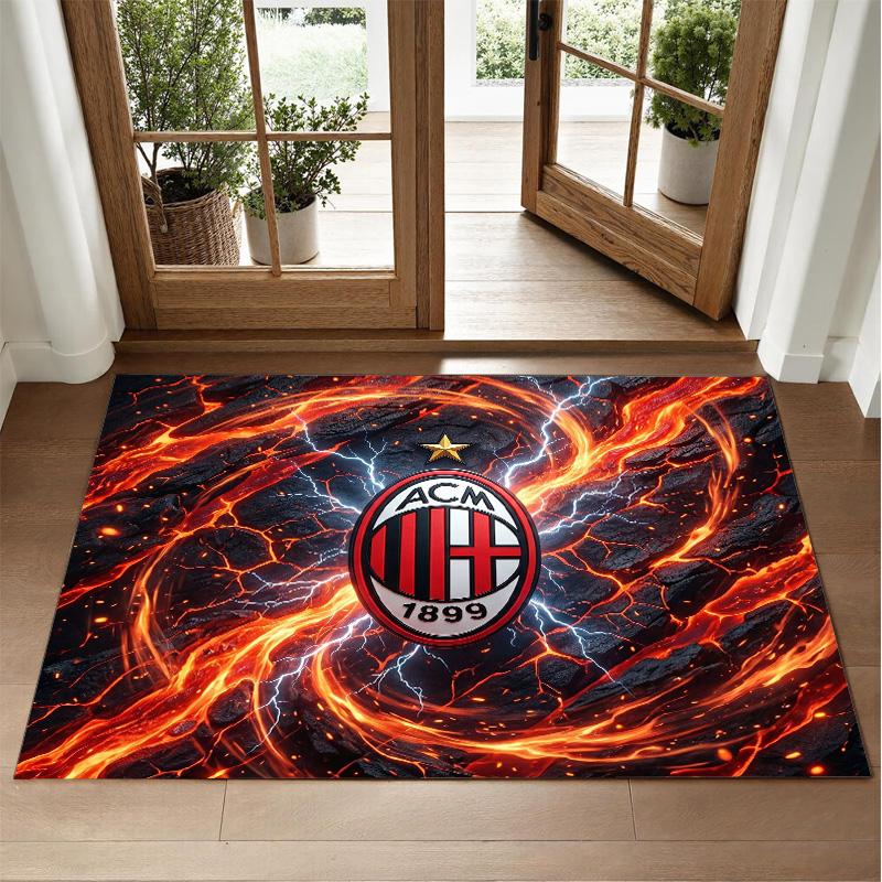 AC Milan Design Crystal Velvet Rug Soft Decorative Mat for Bedroom Entrance