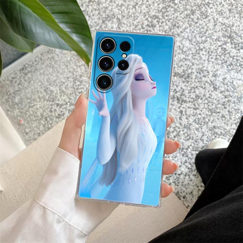 Elsa Anna Frozen Prinzessin Disney Transparente Hülle Für Samsung Galaxy S26 S25 Ultra S24 S22 S26 Plus S20 S23 S21 S25 FE 5G Hülle