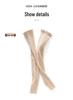 Women's 100% Pure Cashmere Striped Knee-High Warm Knitted Leg Pads