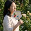 Vintage Portable Fan Flower Shaped Cooling Fan Creative Straw Fan  Home Decor