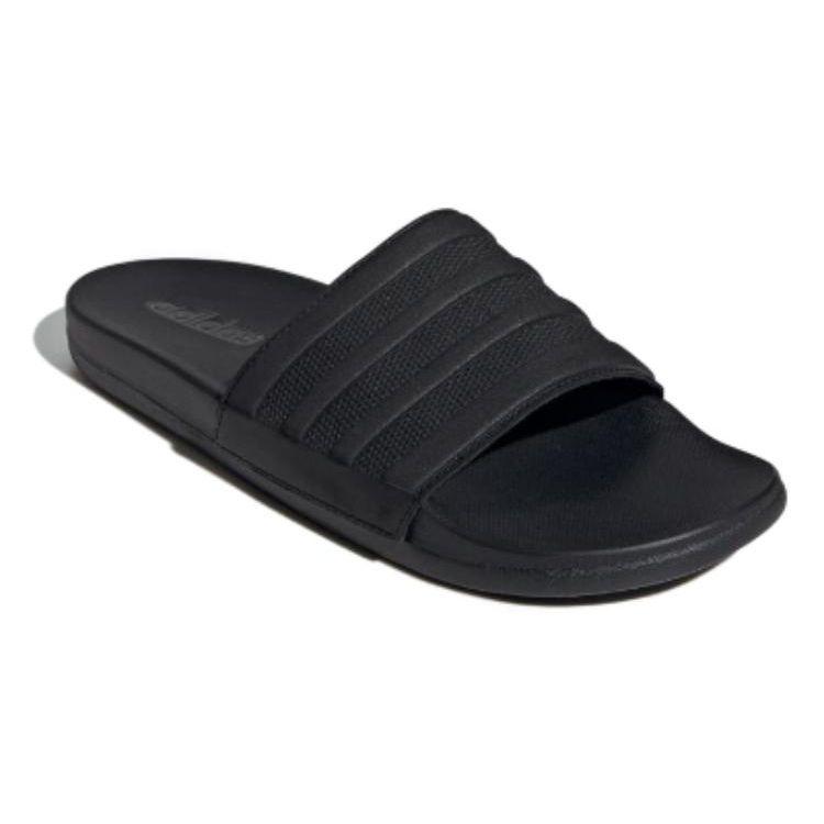 adidas Adilette Comfort Slides 'Triple Black' Unisex Comfort Slides ID3406