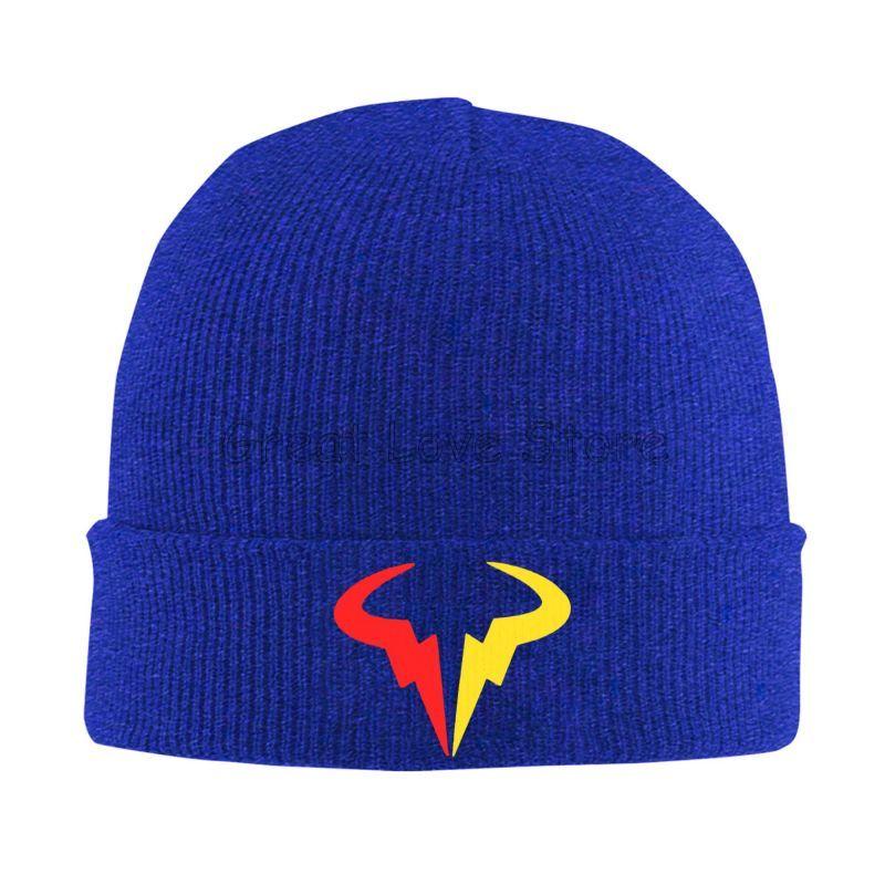 Rafael Nadal RN Rafa Nadruk Czapki Zimowe Dzianinowa Czapka Graficzne Czapki Beanie Czapka Z Daszkiem Jesień Zima Fajne Unisex Kpop Ciepła Miękka Czapka