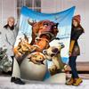 Ice Age Continental Drift printed throw blanket—lightweight,soft,warm;versatile blanket for all seasons—perfect as &air-conditioning throw,nap blanket