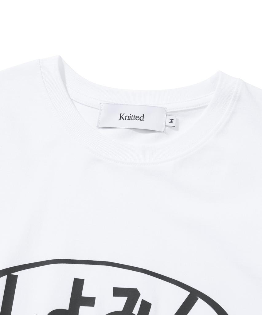KNITTED Siyoming Logo T-Shirt White